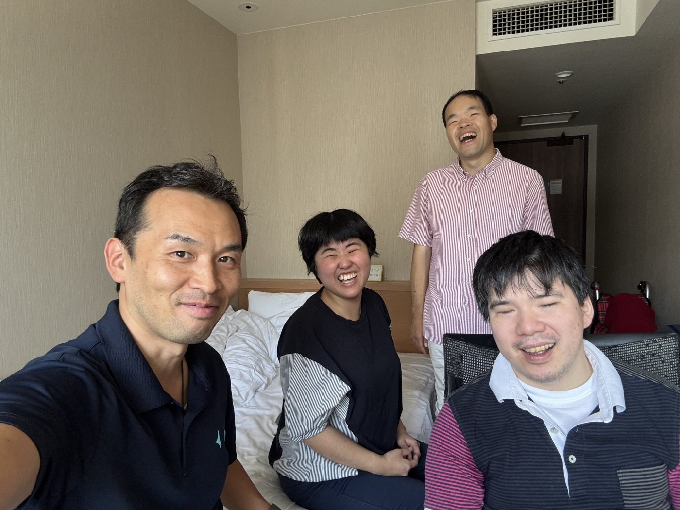 ホテルのお部屋でご一緒したときの様子